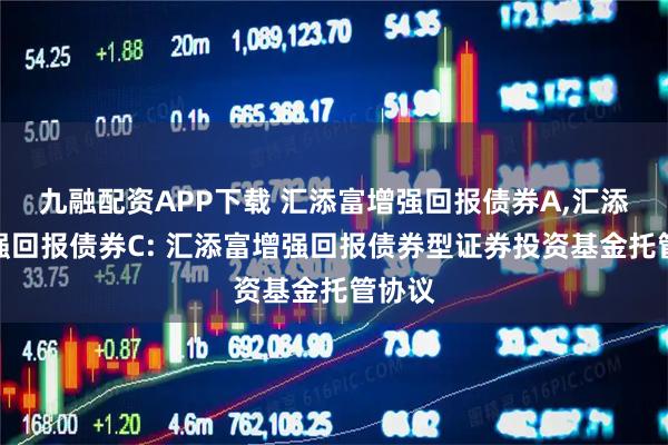 九融配资APP下载 汇添富增强回报债券A,汇添富增强回报债券C: 汇添富增强回报债券型证券投资基金托管协议